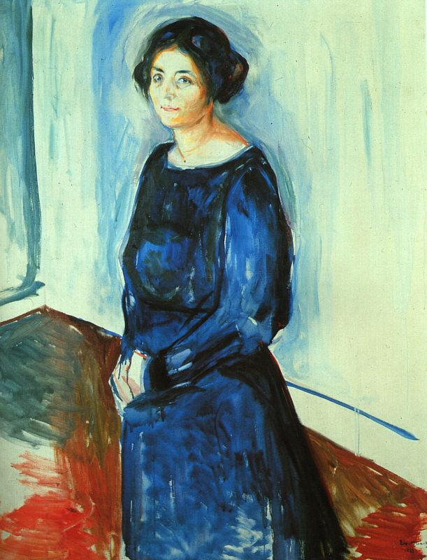 Edvard Munch Woman in Blue China oil painting art